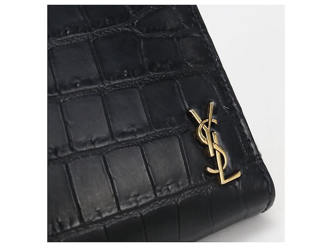 Cassandra Saint Laurent Long Wallet Schwarz - Ansicht 8