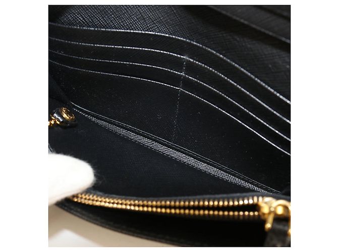 Cartera larga bipliegue Prada Negro - vista 4