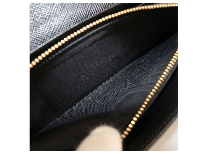 Cartera larga bipliegue Prada Negro - vista 5