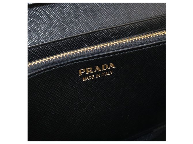 Cartera larga bipliegue Prada Negro - vista 6