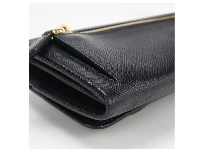 Cartera larga bipliegue Prada Negro - vista 7
