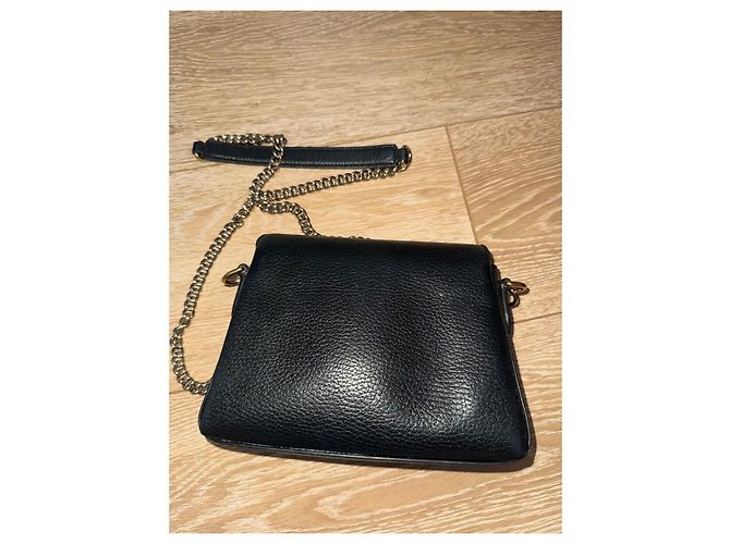 Gucci GG Marmont Borsa a spalla in pelle nera Nero - vista 2