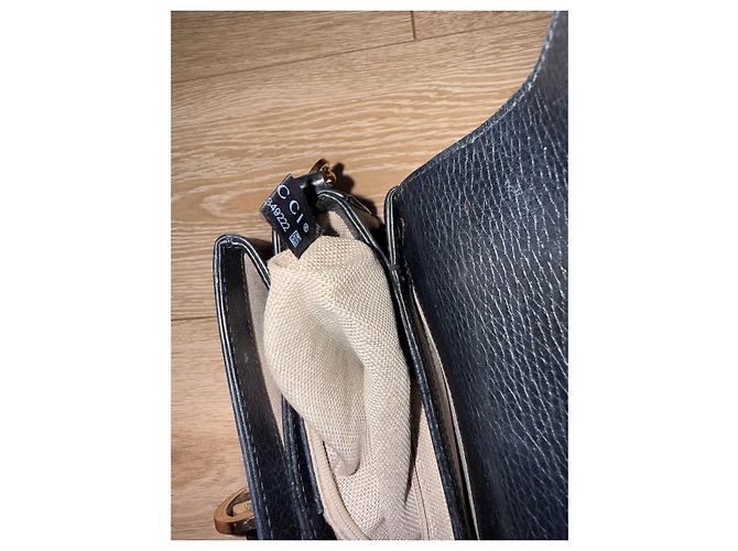 Gucci GG Marmont Borsa a spalla in pelle nera Nero - vista 6