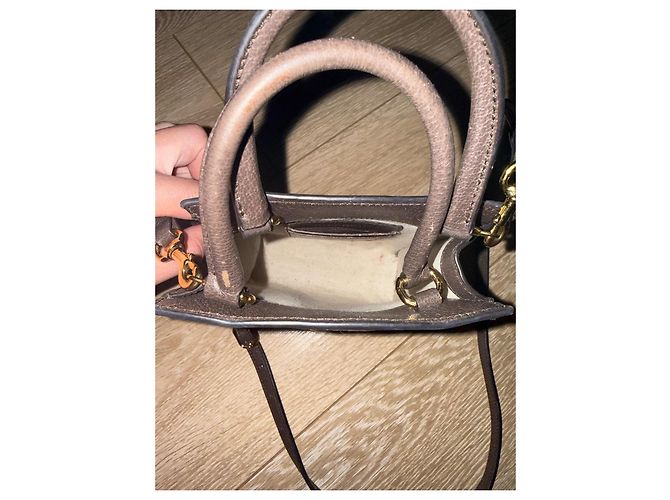 Gucci Ophidia GG Supreme Mini Tote Marrone Monogramma - vista 5