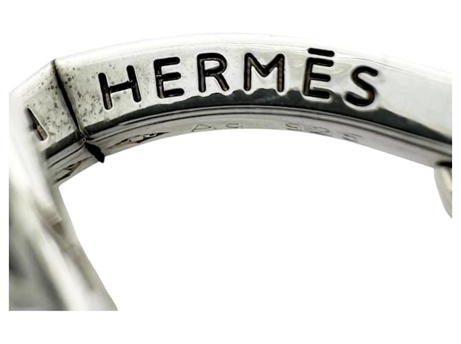 Gemelli Hermès Sellier SV925 rotondi Argento - vista 6
