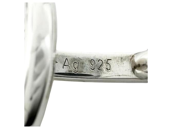 Gemelli Hermès Sellier SV925 rotondi Argento - vista 7