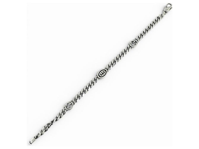 Pulsera con charm Interlocking G Gucci Plata - vista 5