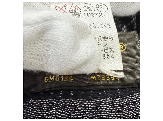 Stola in lana e seta con motivo Monogram Louis Vuitton Marrone Nero - vista 8