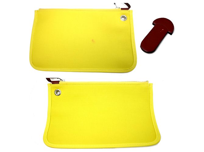 Hermès Hermes Herbag Zip PM Handtasche Gelb - Ansicht 10