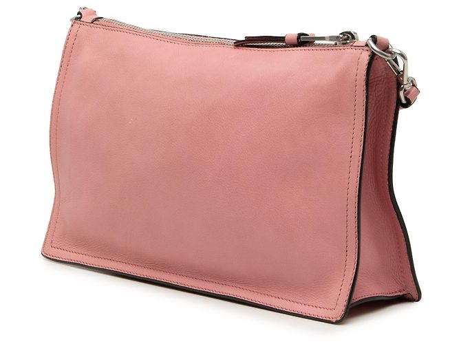 Borsa a Spalla Prada Pink Glace Calf Etiquette Rosa - vista 2