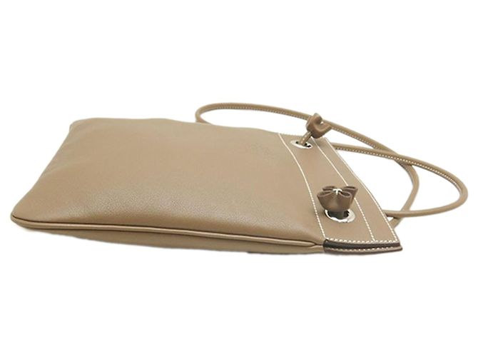 Hermès Mini Swift Aline Tasche Braun Taupe - Ansicht 2