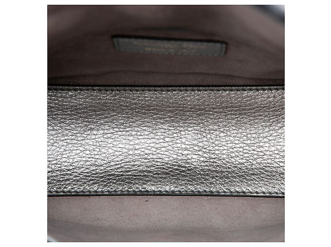 Dior Silver Small Metallic Grained Calfskin Cannage Supple Lady Dior Argento - vista 4
