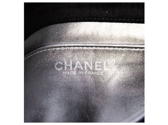 Chanel Black Chocolate Bar Suede Reissue 2.55 Single Flap Nero - vista 5
