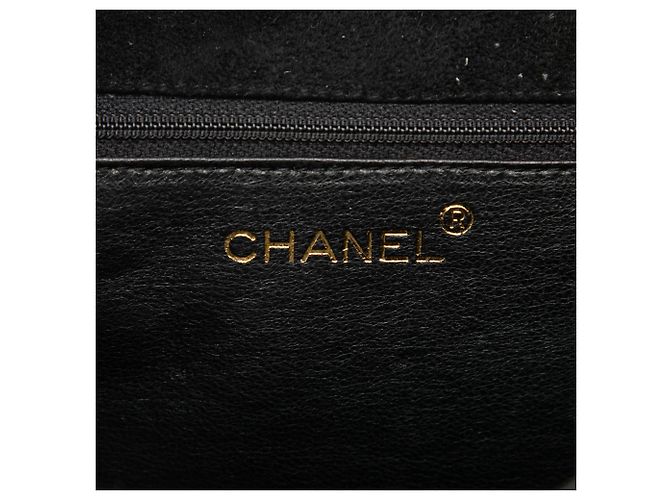 Chanel Black Small CC Quilted Suede Chain Crossbody Nero - vista 5