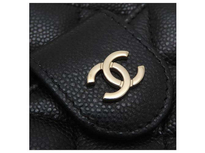 Chanel Black CC gesteppte Caviar Camera Bag Schwarz - Ansicht 7