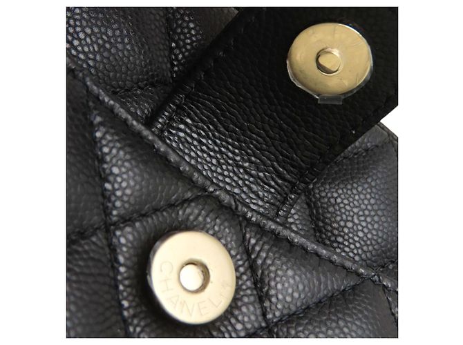 Chanel Black CC gesteppte Caviar Camera Bag Schwarz - Ansicht 8