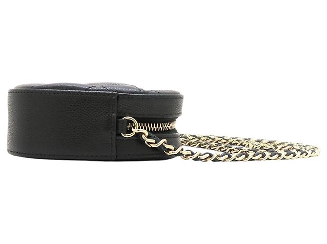 Chanel Black CC gesteppte Caviar Camera Bag Schwarz - Ansicht 9