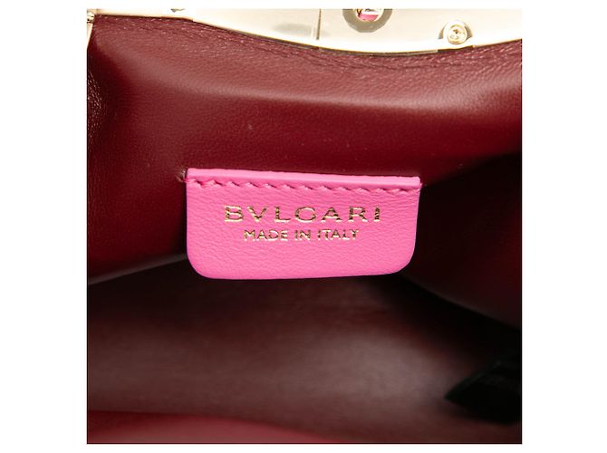Bulgari Borsa a tracolla Serpentine in pelle rosa Bvlgari - vista 5