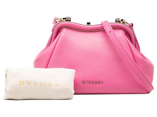 Bulgari Borsa a tracolla Serpentine in pelle rosa Bvlgari - vista 7