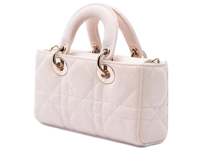 Dior Pink Small Denim Macrocannage Lady D Joy - vista 2