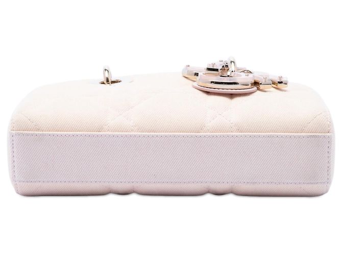 Dior Pink Small Denim Macrocannage Lady D Joy - vista 3