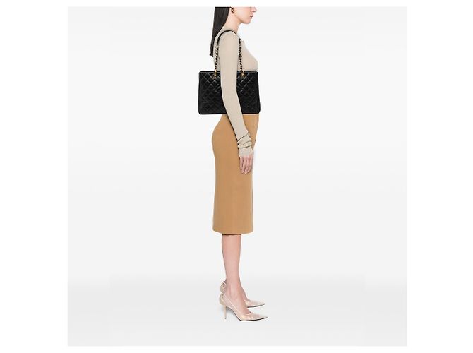 Tote Grand Shopping in Caviar Nero Chanel - vista 7
