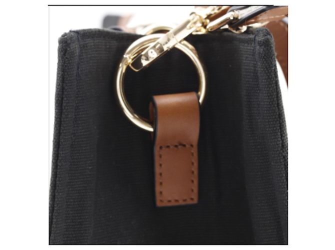 Borsa cambio Chloé in tela nera Nero - vista 17