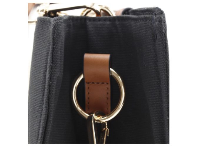 Borsa cambio Chloé in tela nera Nero - vista 18
