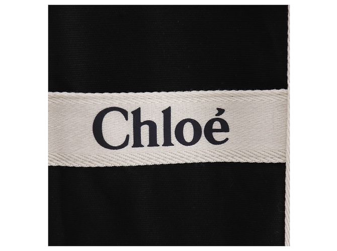 Borsa cambio Chloé in tela nera Nero - vista 24