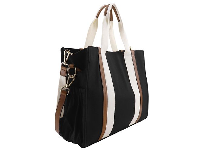 Borsa cambio Chloé in tela nera Nero - vista 31