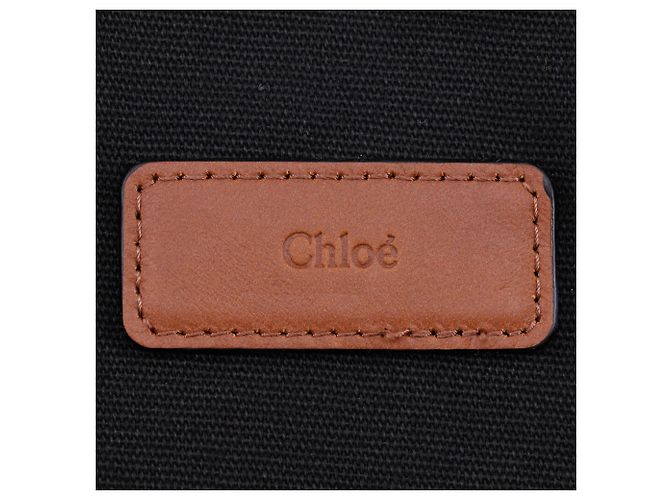 Borsa cambio Chloé in tela nera Nero - vista 5