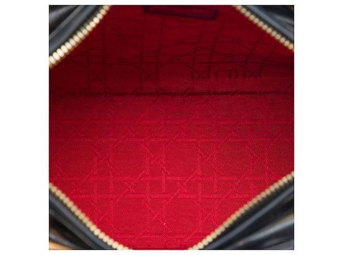 Dior Black Medium Patent Cannage Lady Dior Nero - vista 4