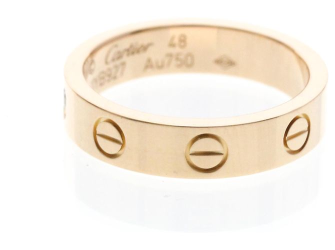Anello Cartier Mini Love con 1 Diamante in Oro Rosa D'oro - vista 2