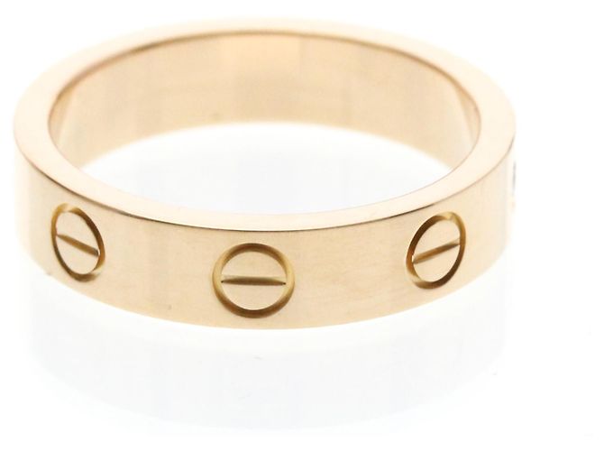 Anello Cartier Mini Love con 1 Diamante in Oro Rosa D'oro - vista 4
