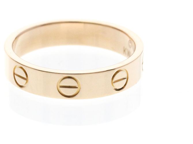 Anello Mini Love di Cartier in oro rosa D'oro - vista 2