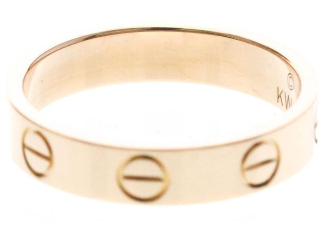Anello Mini Love di Cartier in oro rosa D'oro - vista 6