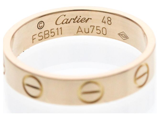 Anello Cartier Mini Love in oro rosa (18K) D'oro - vista 5