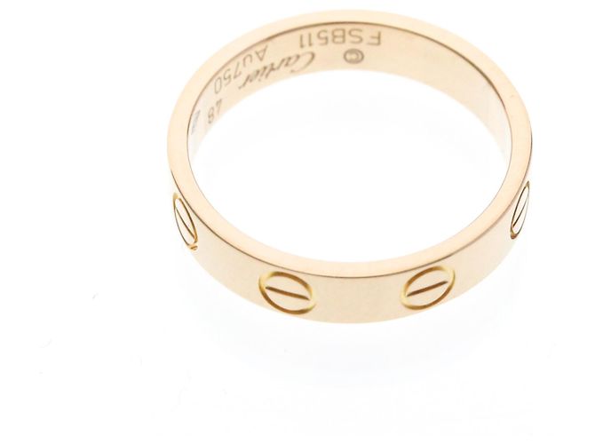 Anello Cartier Mini Love in oro rosa (18K) D'oro - vista 9