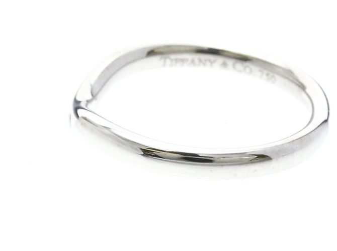 Tiffany & Co Tiffany Curved Band Ring mit 3 Diamonds Silber - Ansicht 2