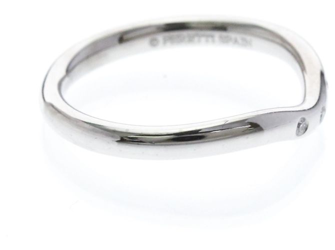 Tiffany & Co Tiffany Curved Band Ring mit 3 Diamonds Silber - Ansicht 4