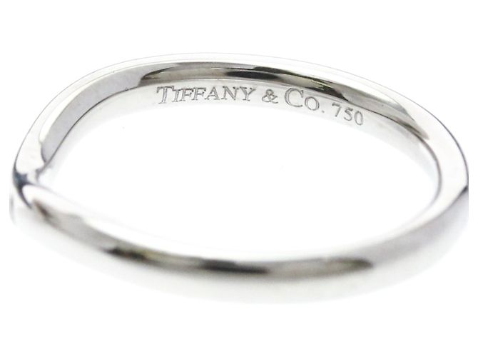 Tiffany & Co Tiffany Curved Band Ring mit 3 Diamonds Silber - Ansicht 6