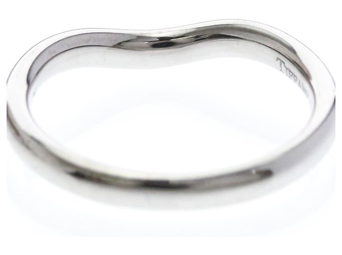 Tiffany & Co Tiffany Curved Band Ring mit 3 Diamonds Silber - Ansicht 7