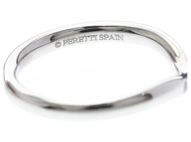 Tiffany & Co Tiffany Curved Band Ring mit 3 Diamonds Silber - Ansicht 8