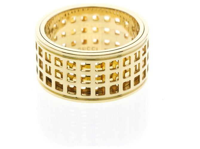 Gucci Scroll breiter Ring in Gelbgold Golden - Ansicht 4