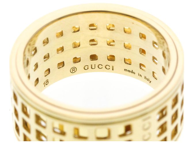 Gucci Scroll breiter Ring in Gelbgold Golden - Ansicht 5