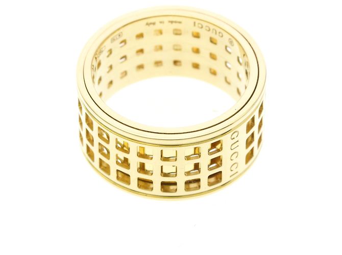 Gucci Scroll breiter Ring in Gelbgold Golden - Ansicht 9