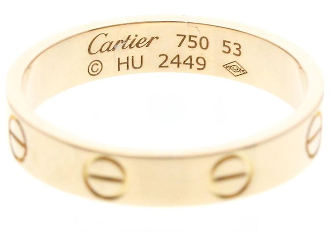 Anello Mini Love di Cartier in oro rosa D'oro - vista 5