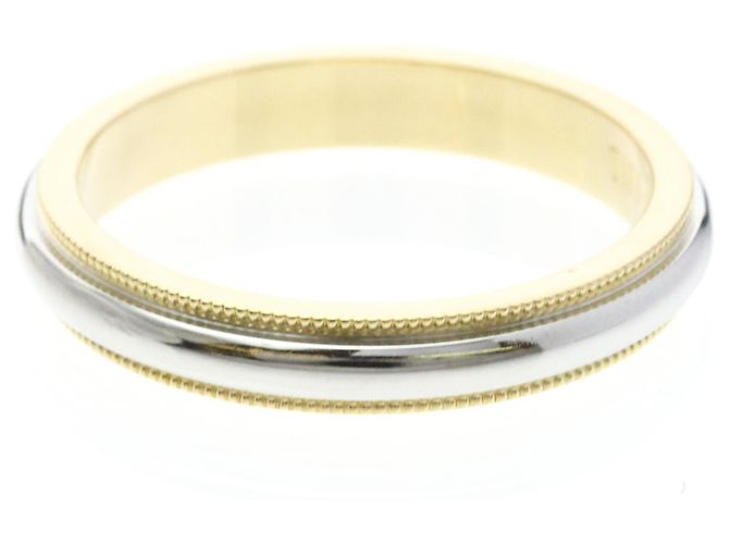 Tiffany & Co Tiffany Milgrain Band Ring Silber Golden - Ansicht 2