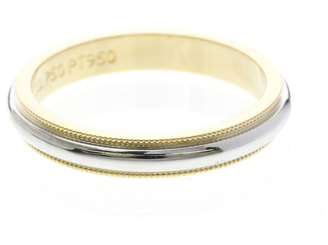 Tiffany & Co Tiffany Milgrain Band Ring Silber Golden - Ansicht 4