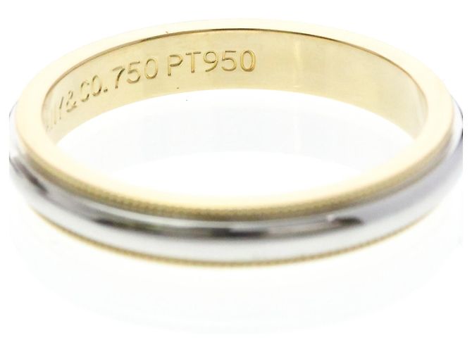 Tiffany & Co Tiffany Milgrain Band Ring Silber Golden - Ansicht 6